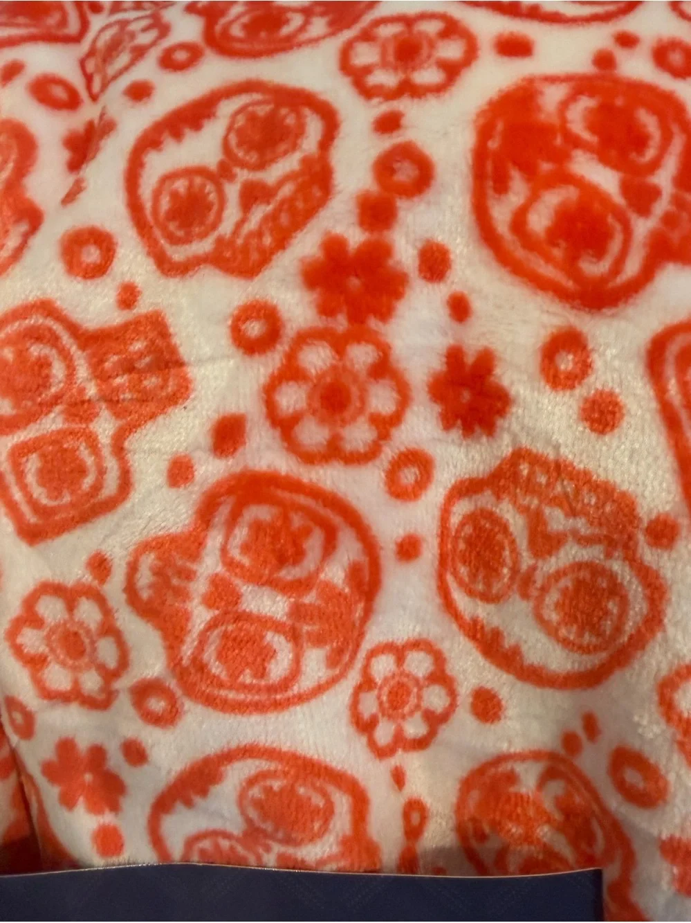 Orange Sugar Skull Decorative Pillow and Throw